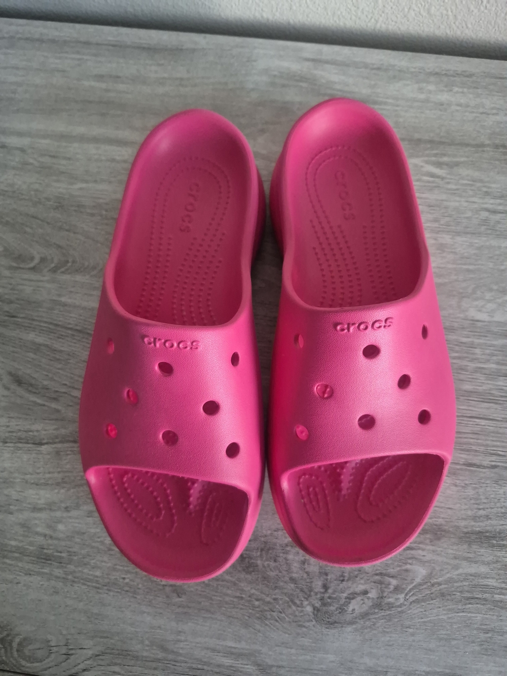 CROCS Pink Slide Sandals for Women